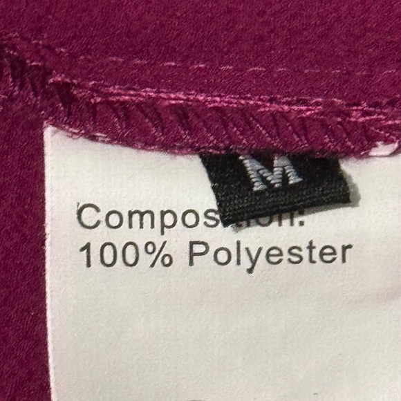 Woman pink/ pusha blouse size medium short sleeve - Picture 5 of 6